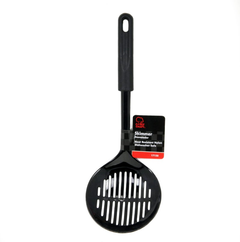 Chef Craft Basic Nylon Sturdy Skimmer, 12.5 inch, Black - Image 2