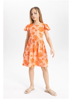 Girl Regular Fit Short Sleeve Knitted Dress