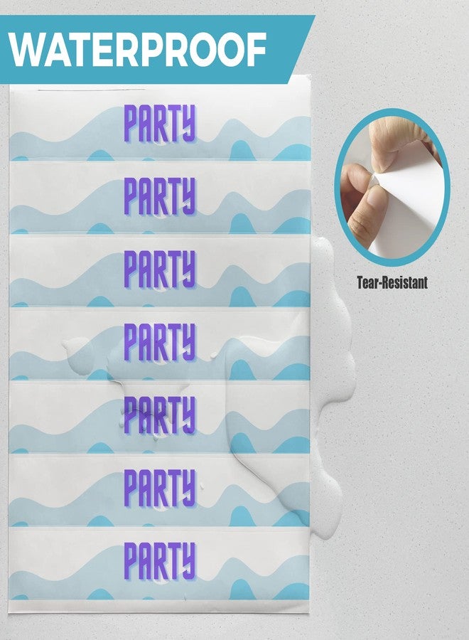 Mr-Label-Waterproof Blank Water Bottle Labels–for Inkjet|Laser Printer-Self-Adhesive Wraparound-for 16oz. Water Bottle-Matte White-for Wedding|Baby Shower|Corporate Events(25 Sheets Total 175 Labels) - Image 5