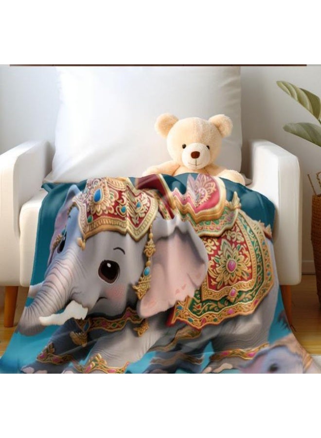 عام بطانية رقيقة من الفانيلا الكرتونية للأطفال والرضع (دافئة ومريحة، ومناسبة للنوم والألعاب) 70 سم * 100 سم - Image 3