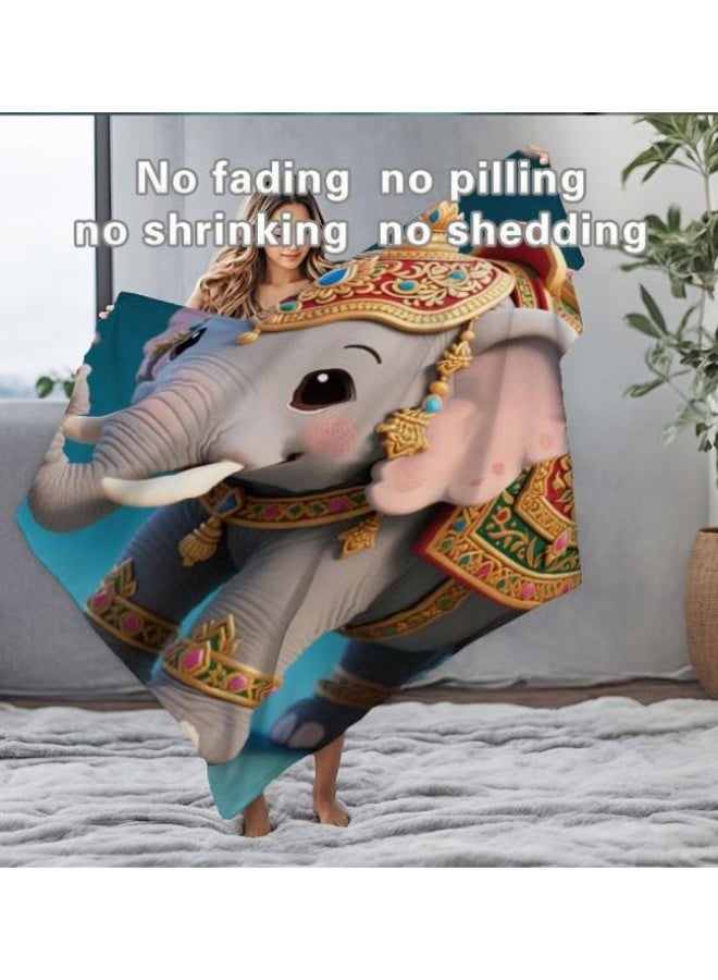 عام بطانية رقيقة من الفانيلا الكرتونية للأطفال والرضع (دافئة ومريحة، ومناسبة للنوم والألعاب) 70 سم * 100 سم - Image 4