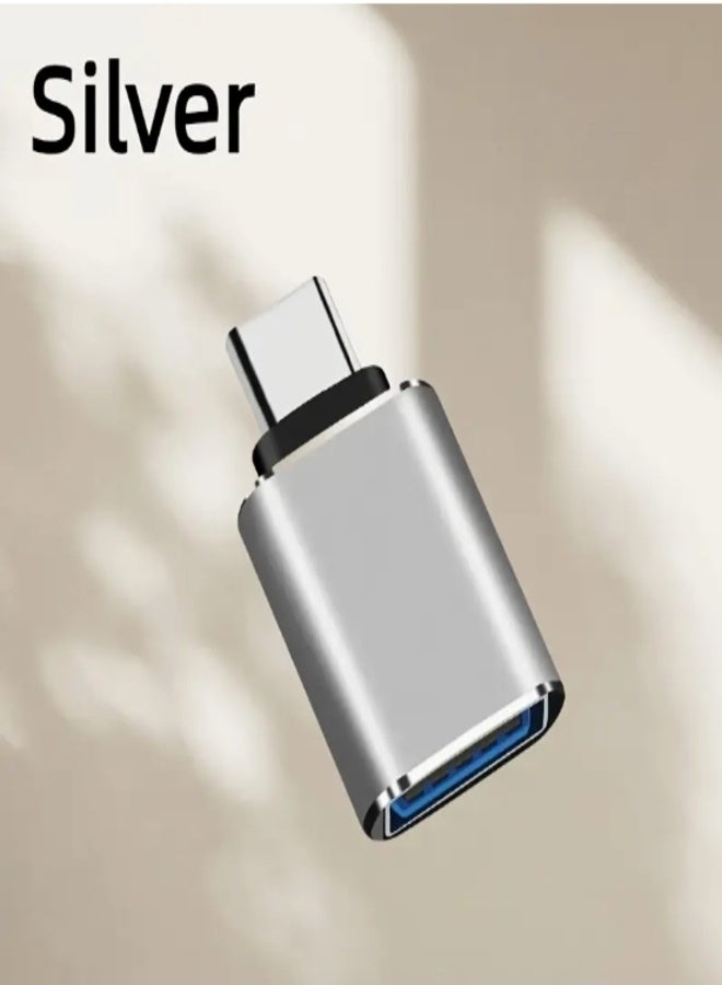 محول USB Type-C OTG – نقل بيانات عالي السرعة والشحن | توافق عام مع الهواتف الذكية، والأجهزة اللوحية، وأجهزة الكمبيوتر المحمولة | محول USB-C إلى USB-A مدمج، متين، يعمل بPlug & Play لمحركات الفلاش، ولوحات المفاتيح، ووحدات التحكم في الألعاب والمزيد - Image 1