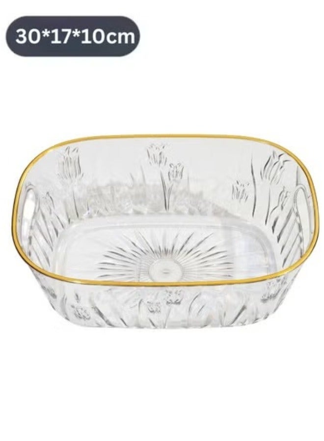 Acrylic Makeup Organizer , Bathroom Vanity Organizers and Storage, Ideal for Desk and Dresser Countertops, Great for Cosmetics, skincare, Lipsticks 30*17*10cm - Image 4