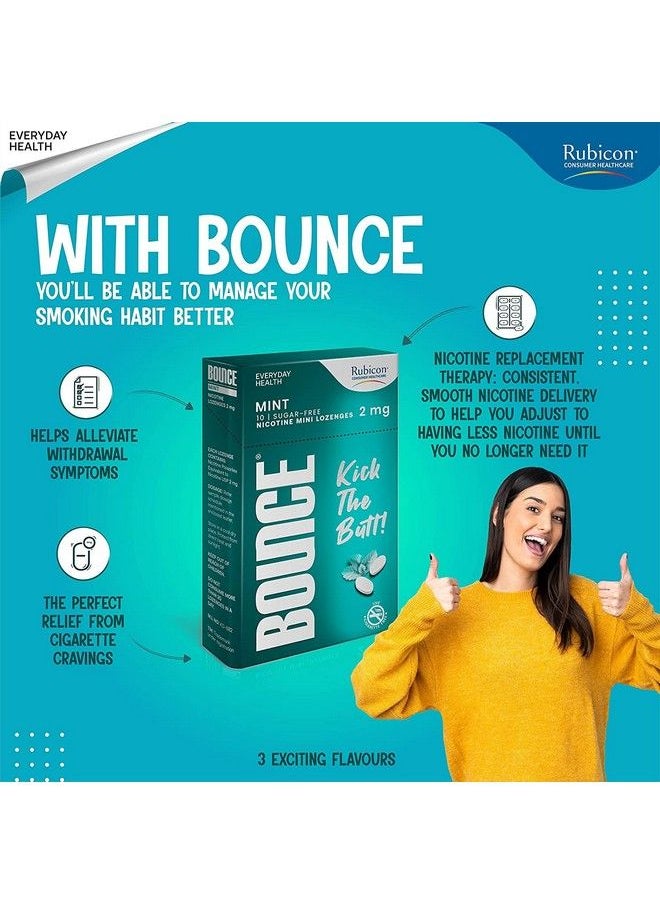 Rubicon - Bounce Nicotine Mini Lozenge 2 Mg Cinnamon Flavour Sugar Free Usfda Approved Helps Quit Smoking 50 Packs Of 4 Lozenges - Image 1