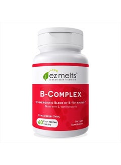 Dissolvable Vitamin B-Complex with Methyl B12 & Methyl Folate, Sugar-Free, 2-Month Supply