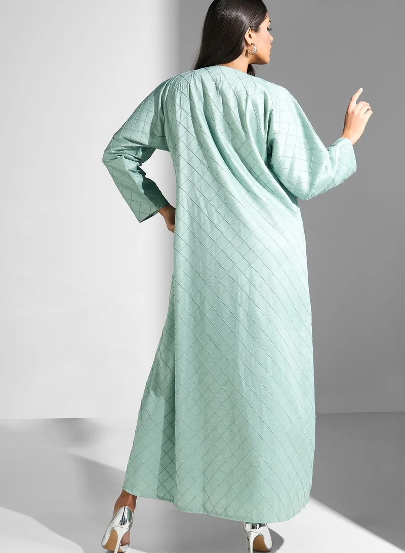 Meem by Mariyah Embroidered Long Sleeve Abaya