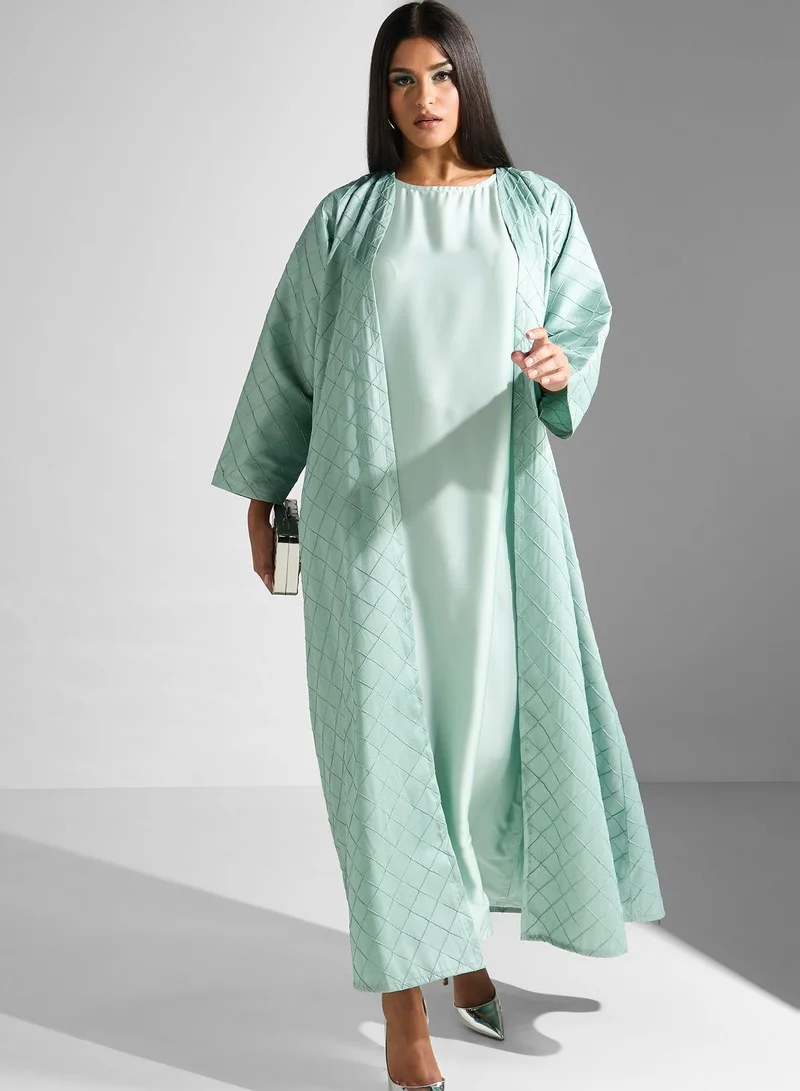 Meem by Mariyah Embroidered Long Sleeve Abaya
