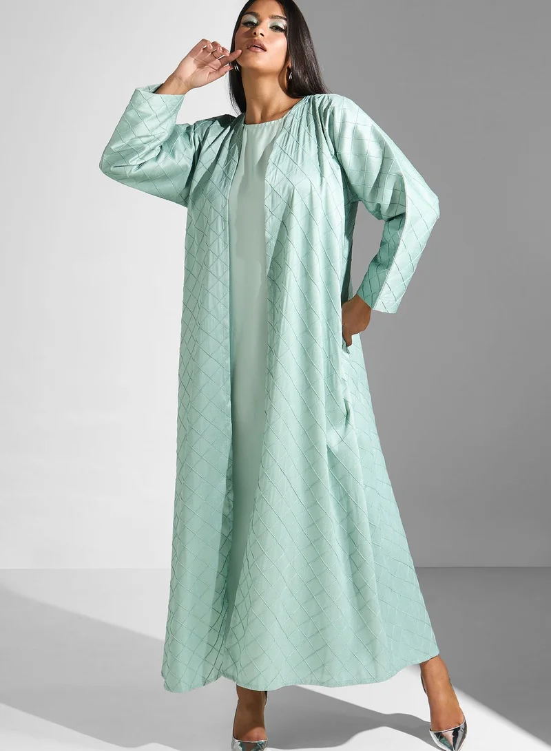 Meem by Mariyah Embroidered Long Sleeve Abaya