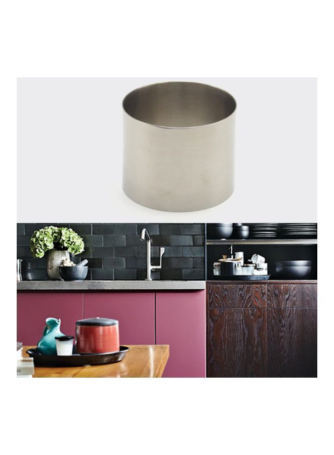 NIBEMINENT Stainless Steel Round Mould Silver 70x70x55millimeter - Image 2