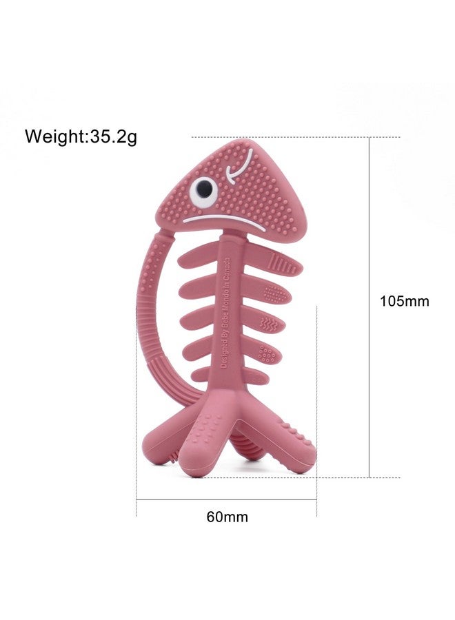 Bebe Mondo 3in1 Infant Toys, Baby Teething Toys 0-3-6-12 Months, Teethers for Babies 3-6 6-12 Months for Teething Relief,Baby Teether Gift,Silicone,Sensory Toys,Baby Toys 0-6 Months,USA Patent Pending,Fish,Coral - Image 4