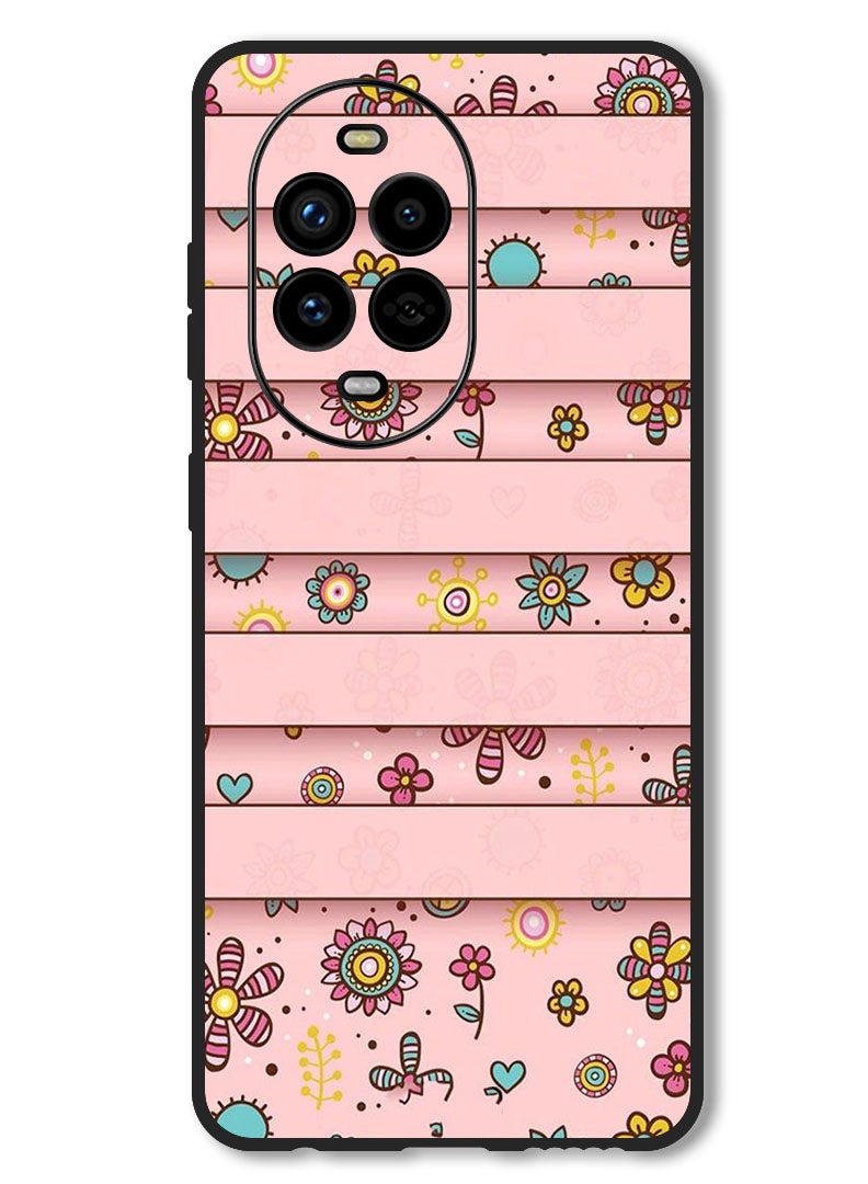 Theodor Case Compatible with Huawei Nova 13 Pro Protection Shockproof Bumper Cover Small Flowers - Image 1
