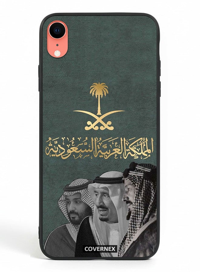 Covernex Apple iPhone XR Protective Case Cover Printed Featuring Founders and Leader with Saudi Emblem - Image 2