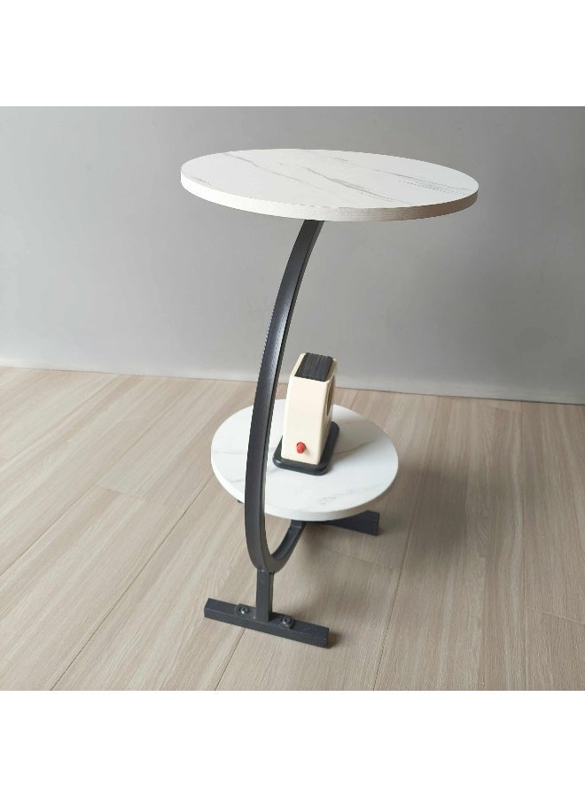 Home Box Movo Arcadia 2-Tier End Table - White - Image 4