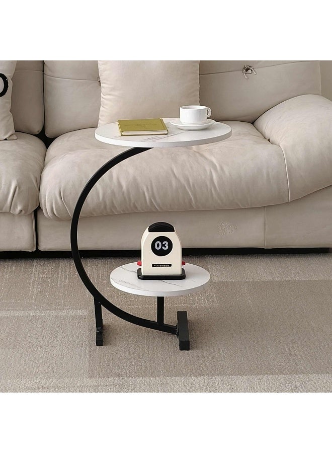 Home Box Movo Arcadia 2-Tier End Table - White - Image 3