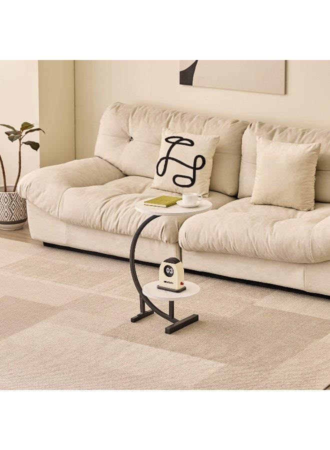 Home Box Movo Arcadia 2-Tier End Table - White - Image 1