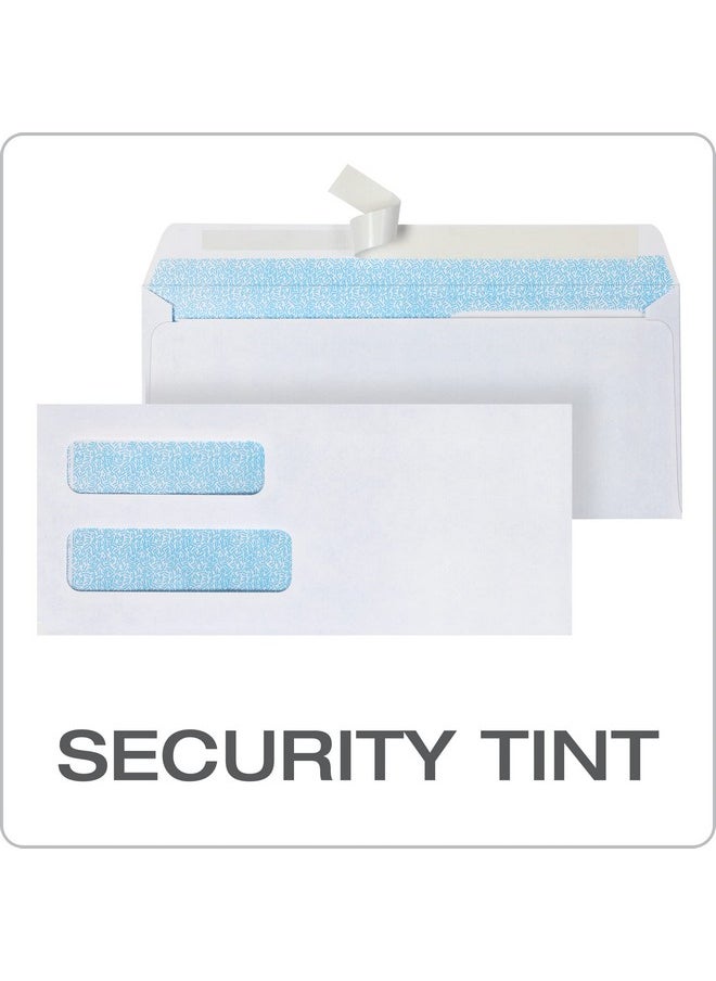 Columbian 10 Doublewindow Security Envelopes 41/8 X 91/2 Inch Self Seal White For Mailing Invoices Statements & Documents 500/Box (Colo338)  - Image 4