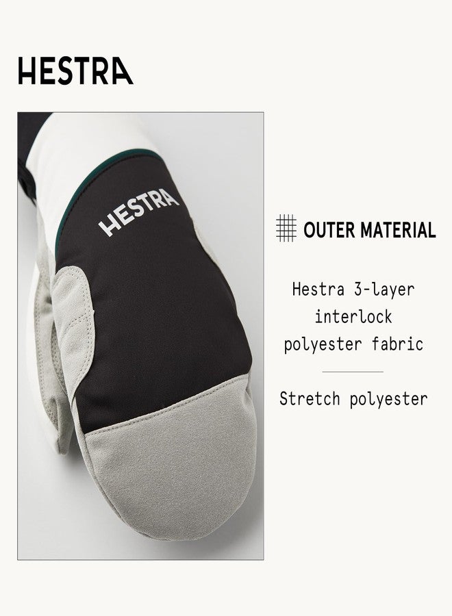 Hestra Comfort Tracker Mitt, Warm Cross-Country Windproof Insulated Ski Touring Mitten - Black/Offwhite - 9 - Image 3
