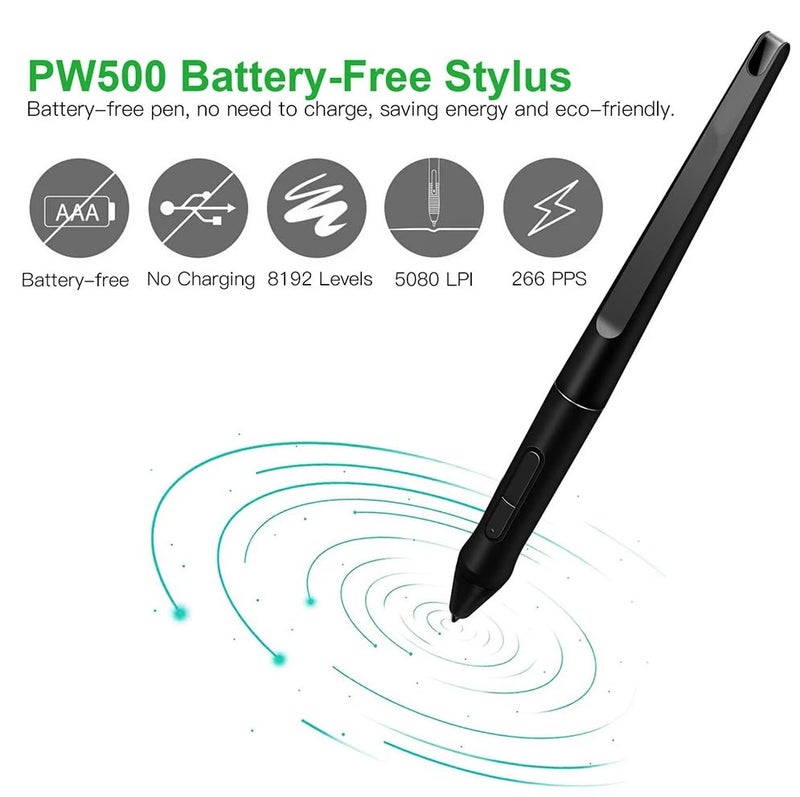 TALTAW PW500 Stylus for Huion KAMVAS Pro 22 for Inspiroy Q11K V2 Q620M GT-221 GT2201 Graphic Tablet Drawing Digital Pen - Image 2