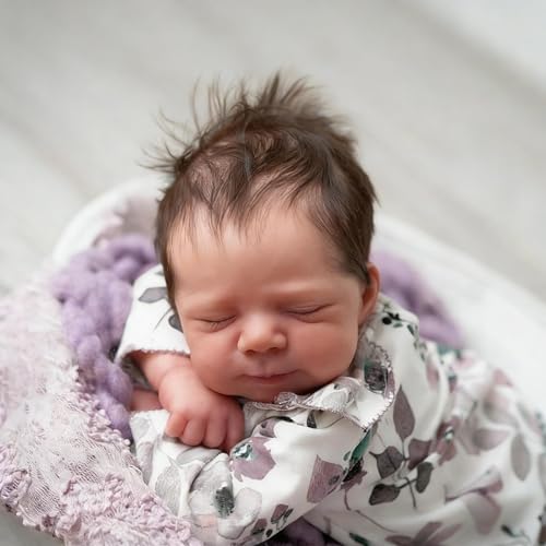 Anano Reborn Baby Dolls Silicone Full Body Realistic Baby Doll Newborn Girl Full Body Silicone Babys Doll 18 in Real Life Babys Dolls That Look Real Girl Lifelike Babies - Image 5