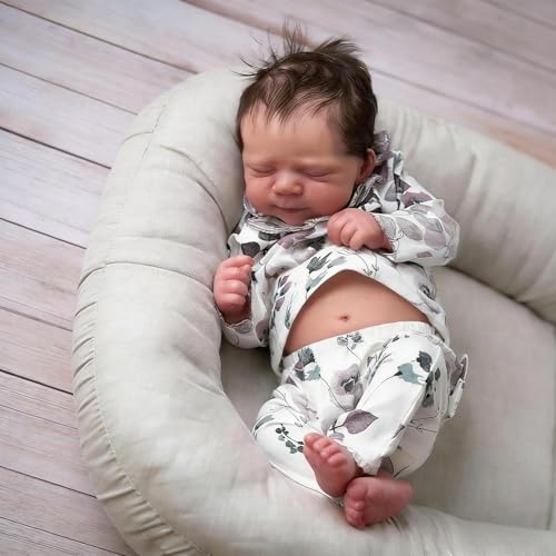 Anano Reborn Baby Dolls Silicone Full Body Realistic Baby Doll Newborn Girl Full Body Silicone Babys Doll 18 in Real Life Babys Dolls That Look Real Girl Lifelike Babies - Image 1
