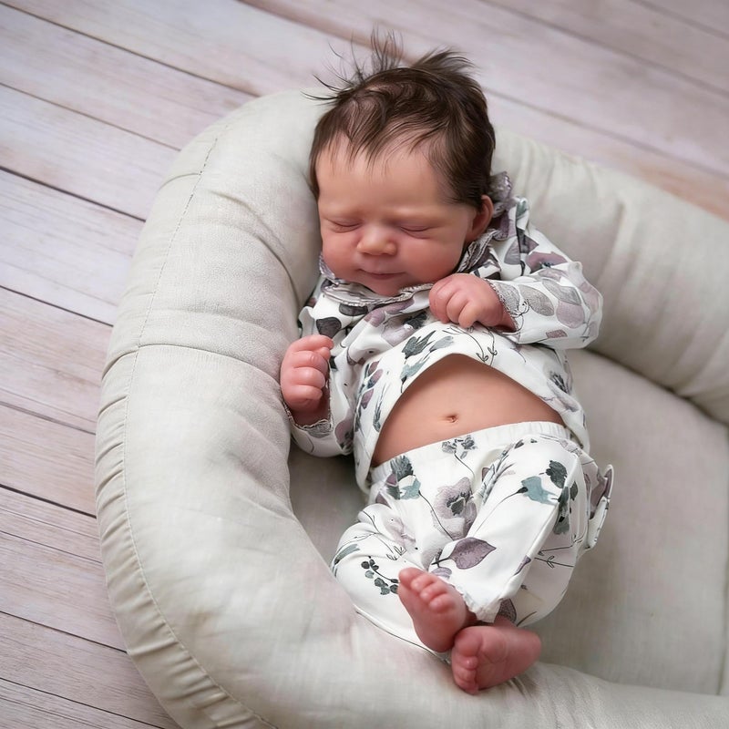 Anano Reborn Baby Dolls Silicone Full Body Realistic Baby Doll Newborn Girl Full Body Silicone Babys Doll 18 in Real Life Babys Dolls That Look Real Girl Lifelike Babies - Image 3