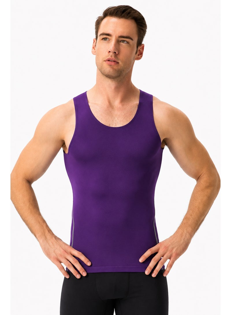 Men's Compression Tank Top Body Shaper Vest, Slim Fit Sleeveless Undershirt for Gym Workout and Daily Wear ﻿ - Image 1