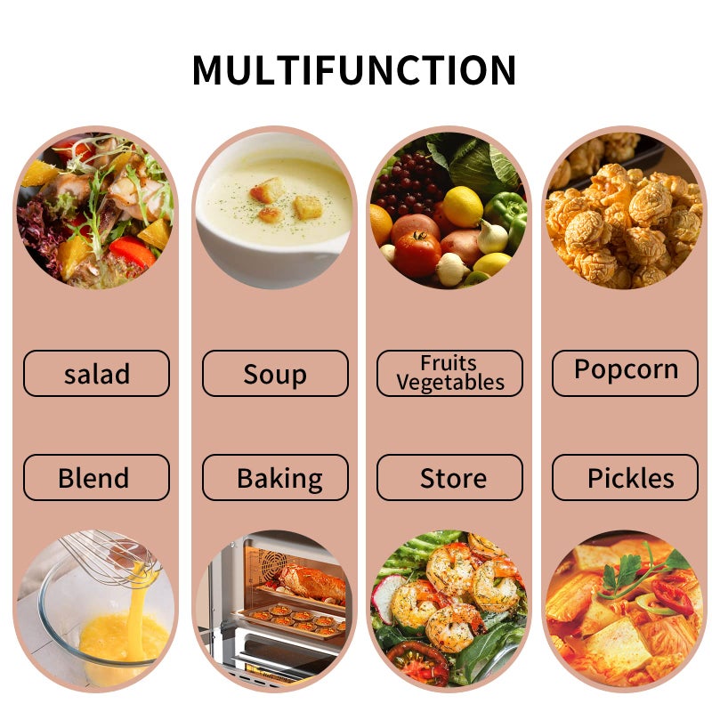 Hasense Large Mixing Bowls Set for Kitchen, Ceramic Serving Dishes for Entertaining, 2.1/1.0/0.5 Qt Deep Microwave Safe Nesting Batter Bowl for Storage and Baking, Blue - Image 3