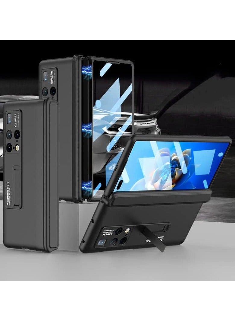 غطاء حماية لهاتف Huawei Mate X2 مع مفصل مغناطيسي من Jarttarn مزود بواقي شاشة مدمج وقاعدة تدعم الشحن اللاسلكي