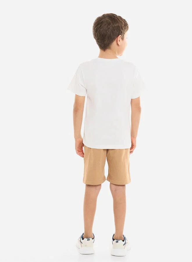 victor and jane Victor And Jane Boys Urban Graphic T-Shirt and Shorts Set