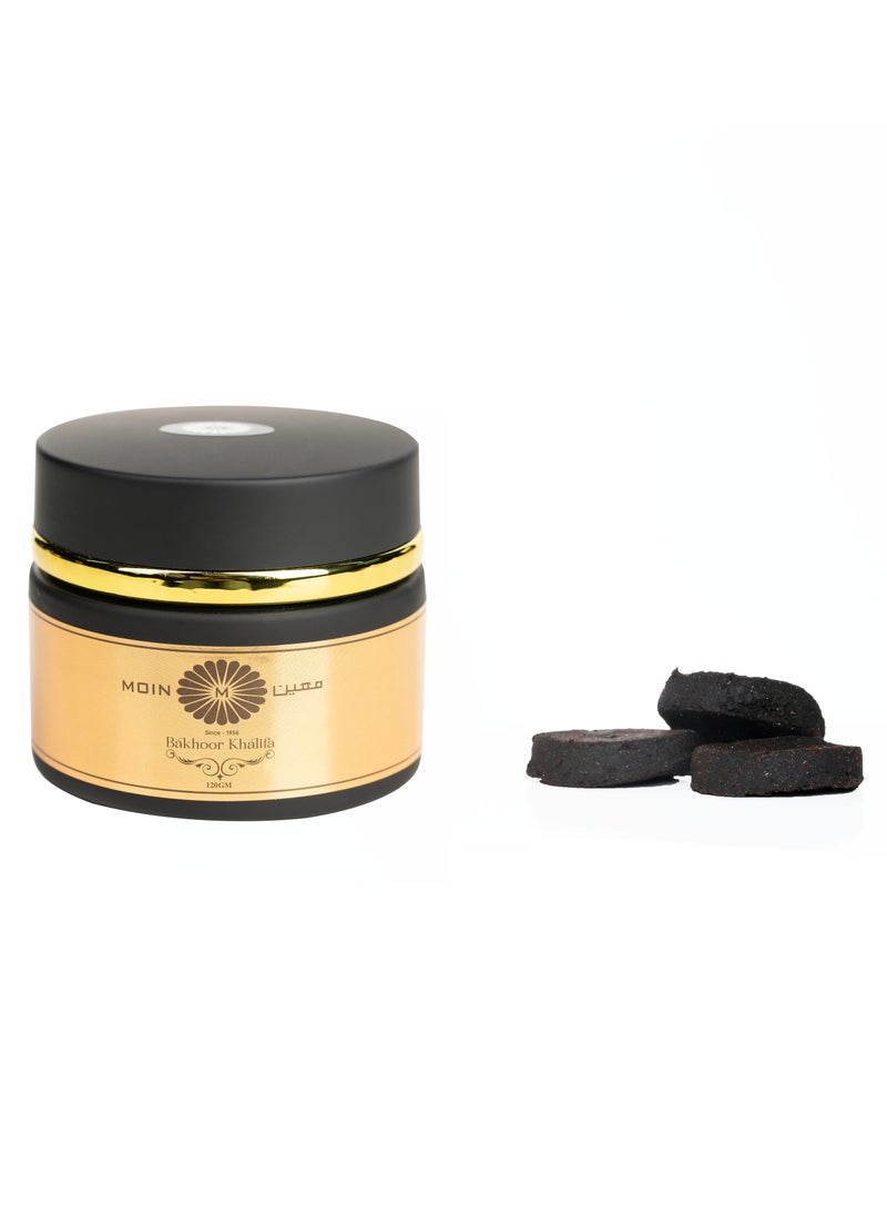Moin Khalifa Bakhoor 120g - Rich Sweet Oud - Musk & Amber Blend for Relaxing - Long Lasting Fragrance - Perfect Gift for Aromatic Lovers - Home Fragrance Enhancer 