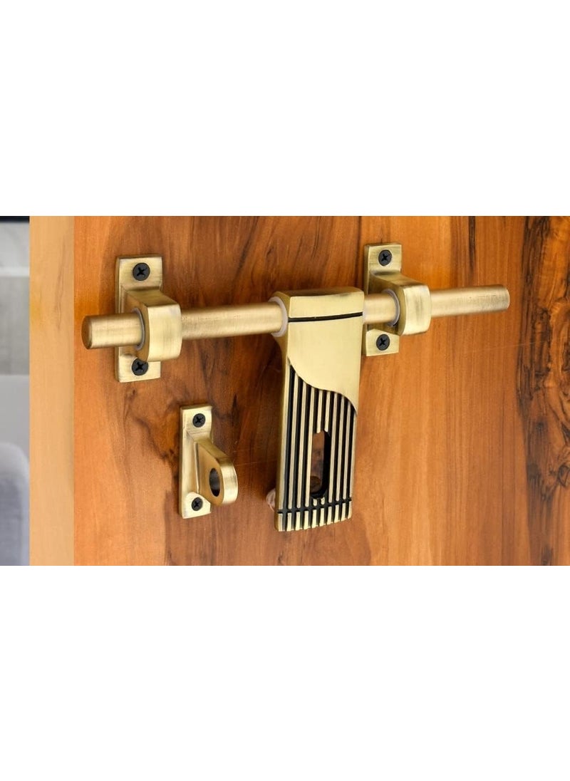 HARDWARE HUB HARDWARE HUB 10 Zinc Aldrop Fancy Aldrop for Door Fitting Kit Door Accessories Antique Matt Only for Single Door 125  - Image 1
