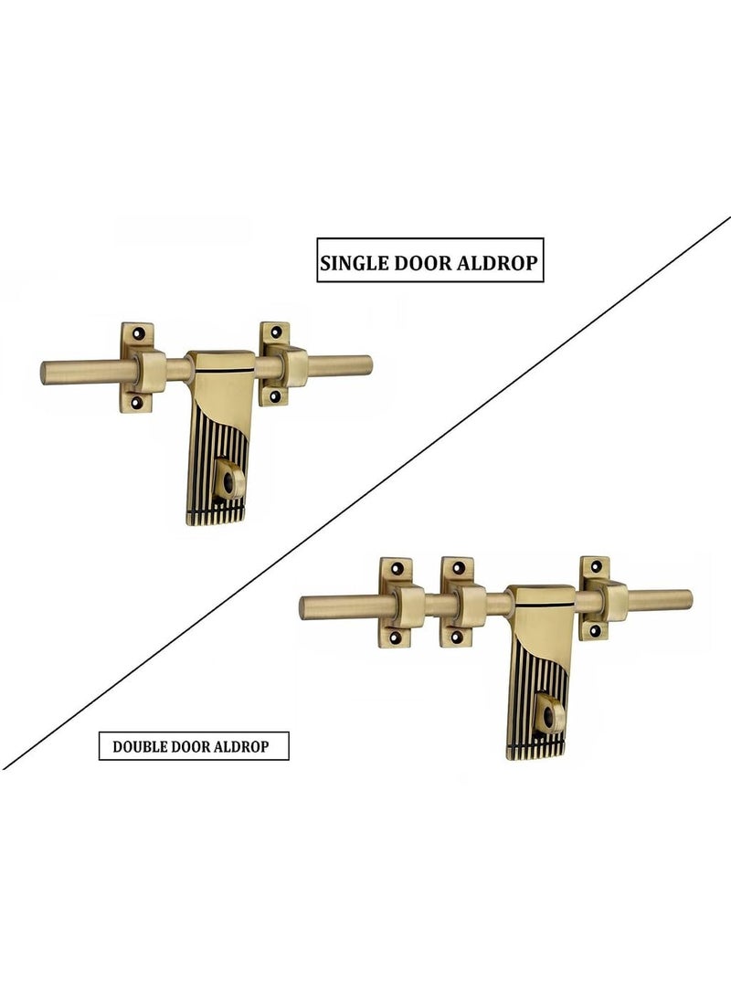 HARDWARE HUB HARDWARE HUB 10 Zinc Aldrop Fancy Aldrop for Door Fitting Kit Door Accessories Antique Matt Only for Single Door 125  - Image 5