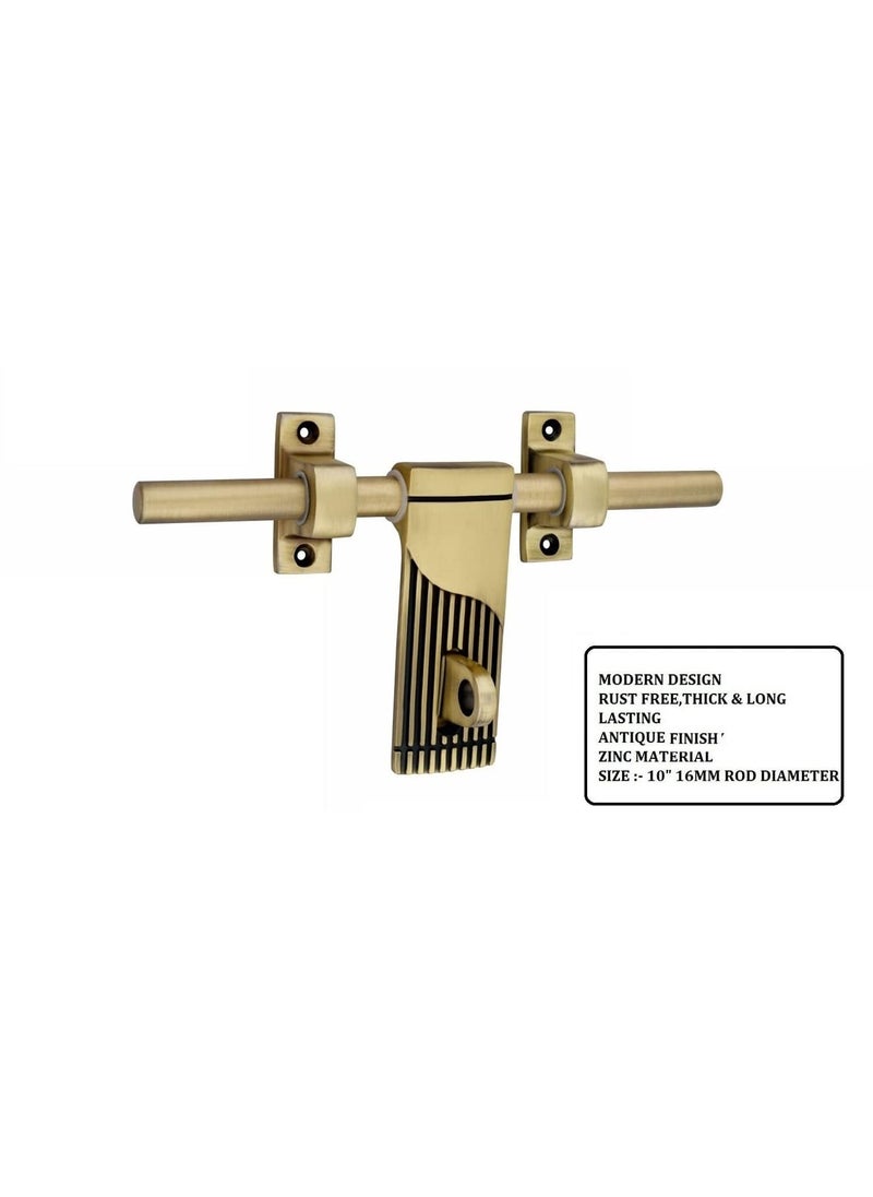 HARDWARE HUB HARDWARE HUB 10 Zinc Aldrop Fancy Aldrop for Door Fitting Kit Door Accessories Antique Matt Only for Single Door 125  - Image 4