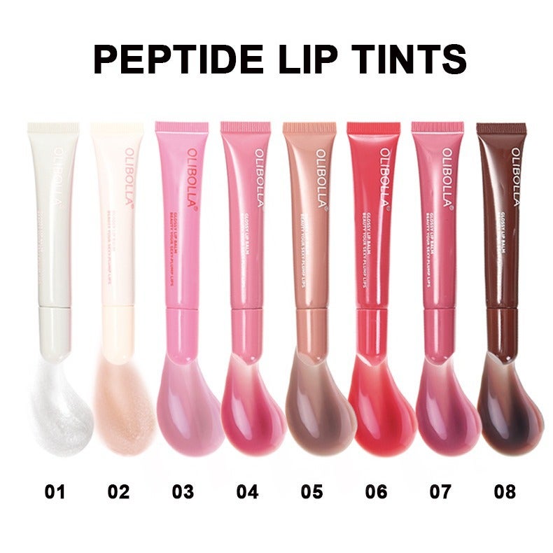 Olibolla Polypeptide Lip Gloss Liquid Lip Gloss Water Gloss Lip Glaze Lip Plumping Oil Moisturizing Lip Balm Moisturizing - Image 2