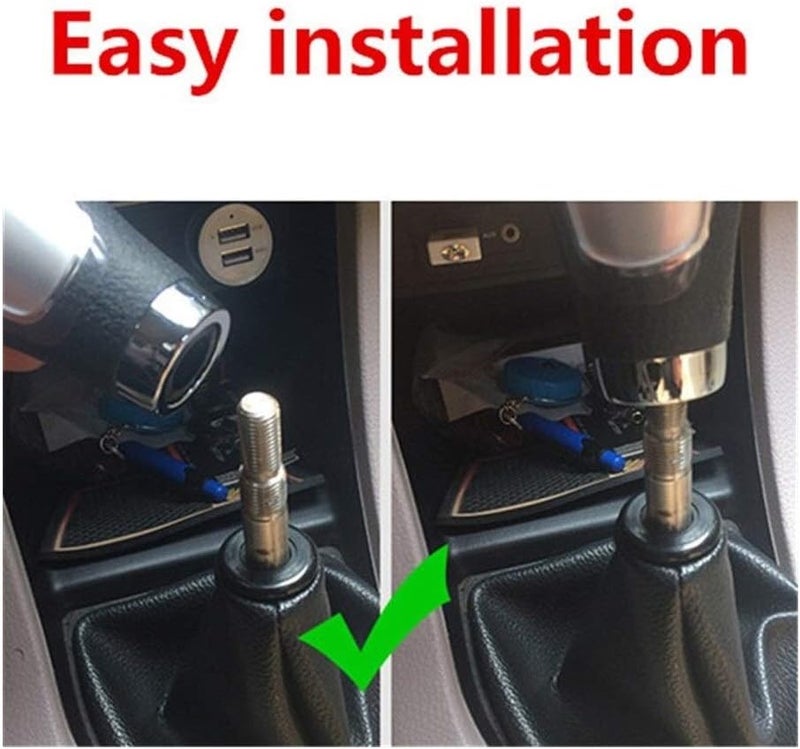 QASULER Leather Manual Gear Shift Knob - Image 4