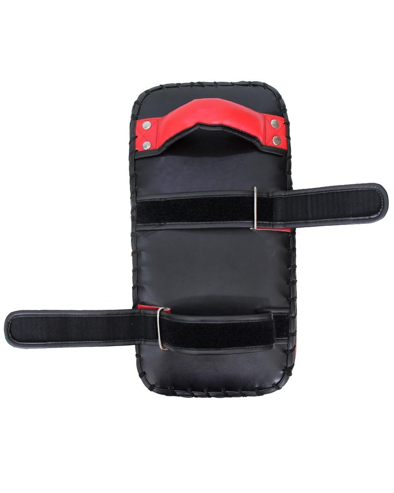 Invincible Rebound Synthetic Leather Curved Boxing Punching Kicking Pad, Arm Shield for Training of Karate, Martial Art, UFC, MMA, Black Red - Image 4