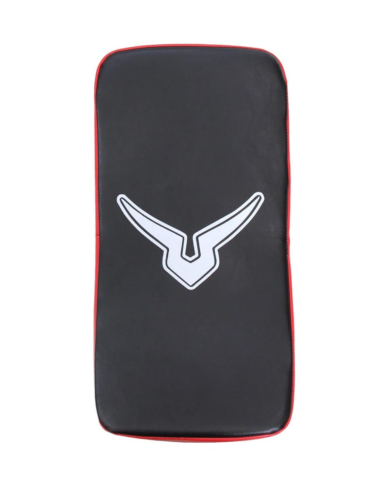 Invincible Rebound Synthetic Leather Curved Boxing Punching Kicking Pad, Arm Shield for Training of Karate, Martial Art, UFC, MMA, Black Red - Image 2