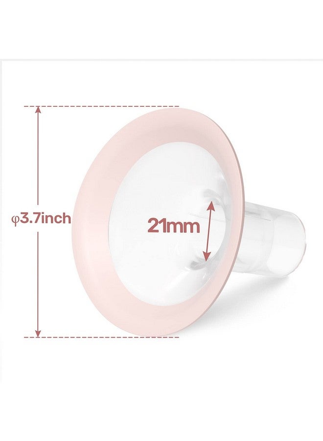 نسفي شفاه بديلة من NCVI مقاس 21 مم متوافقة مع 8780/8782/8100/8102/8122/8116/8128/8129، ملحقات مضخة الثدي، خالية من مادة BPA، قطعتان (شفة مقاس 21 مم) - Image 2