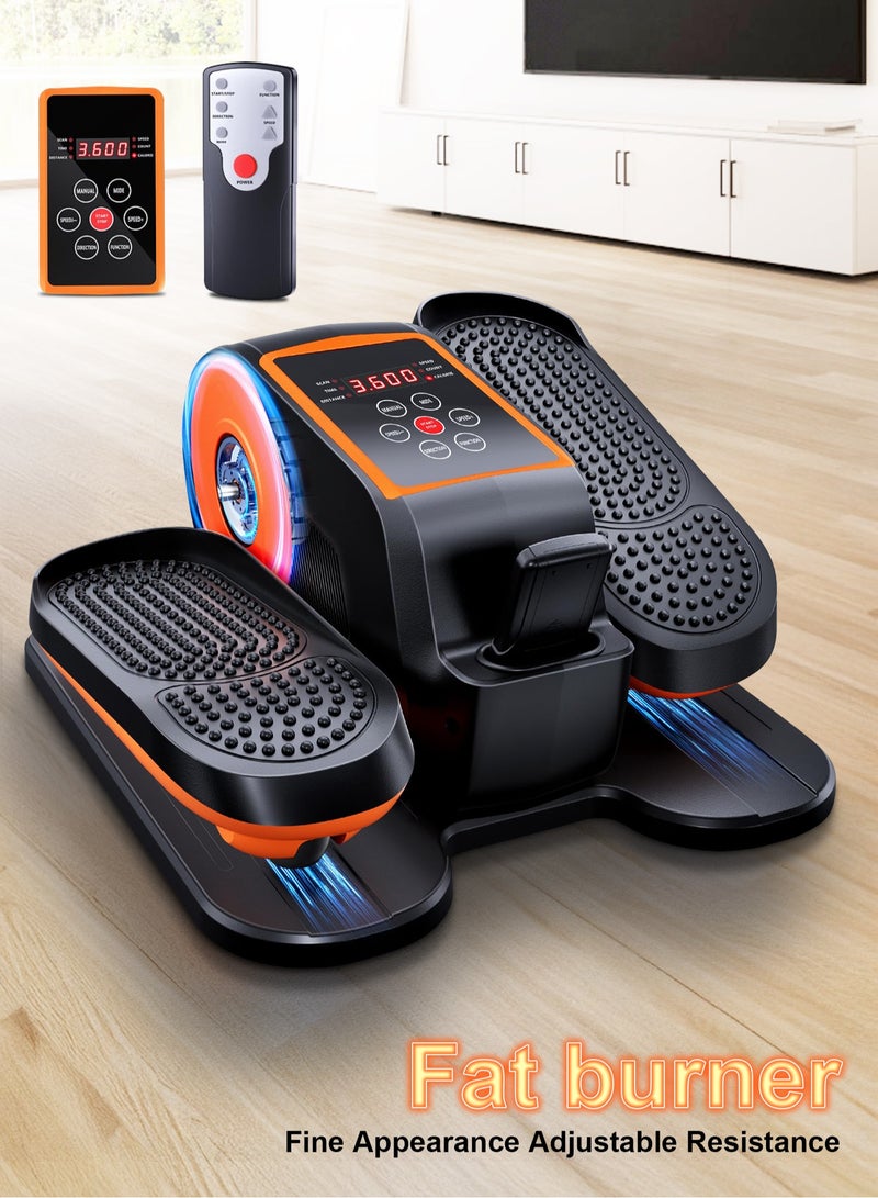 Generic Leg exercise machine with wireless remote control, under desk elliptical machine, elliptical leg exerciser for seniors, fully assembled, quiet and portable, electric seated pedal exerciser,  - Image 1