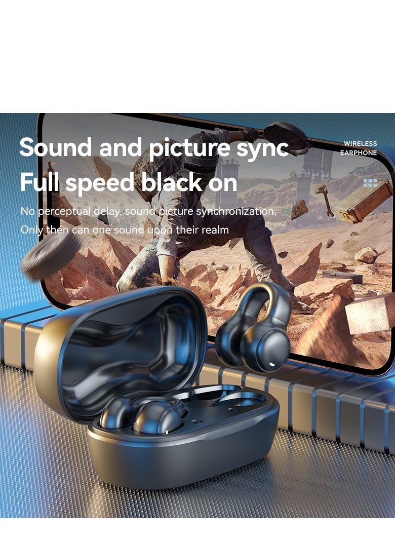 Generic - Ear-clip bone-conduction Bluetooth Earphones, Wireless Bluetooth 5.3, 50-Hour Battery Life - Image 1