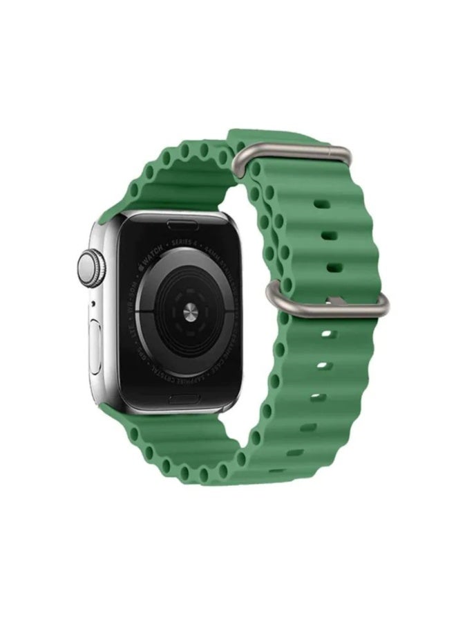Smart Watch for Girls, Boys, Teens, Men & Women with Health Monitor, Fitness Tracker, Call & App Notifications (Silver Dial & Green Strap)  - Image 2