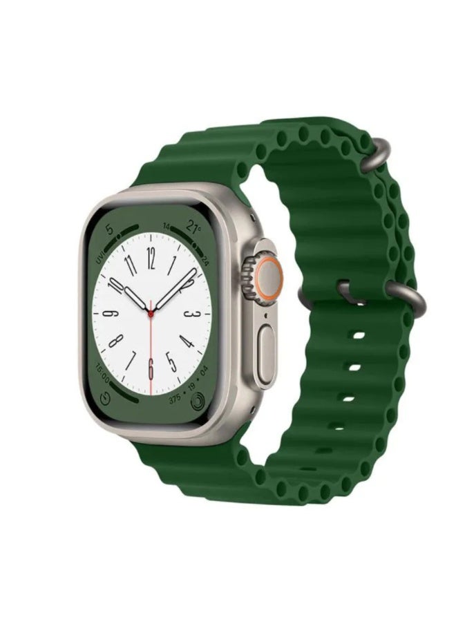 Smart Watch for Girls, Boys, Teens, Men & Women with Health Monitor, Fitness Tracker, Call & App Notifications (Silver Dial & Green Strap)  - Image 3