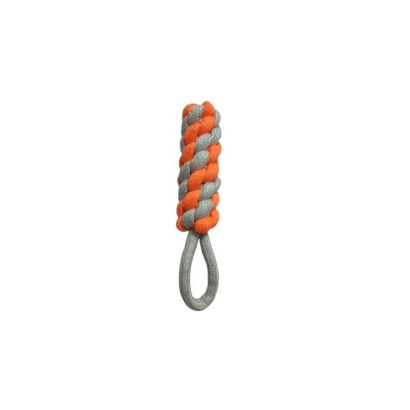 Misu Pet Store Twist Rope pet Item Shaped with Curve Hook for Grip or chew use with Round Rope Ends Works in tug Game Indoor Activity with bite Handle That fits jaw Hold Comfortably Blue - Orange - Image 4