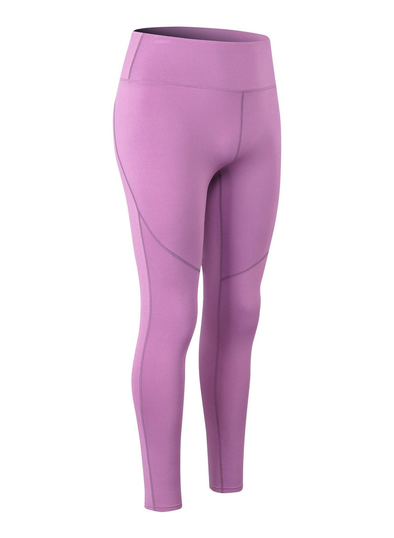 Loquat Women Quick Dry Breathable Elastic Pants Purple - Image 1