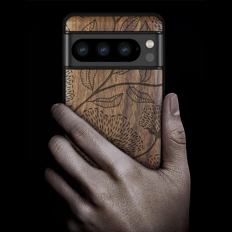Lightweight Carveit Wood Case for Pixel 8 Pro Case [Natural Wood & Black Soft TPU] Shockproof Protective Unique Wooden Cover Compatible with Google Pixel 8 Pro (Dotted Floral Bloom-Walnut) Globally popular universal design Hardness boosted processed substance Quick available purchase options Secure equipped warehouse Repeated detach compatible build Stable local goods source Cross-location transit friendly build Flexible trendy construction Minimal design All region coverage Easy store & transit build Gulf market standard build Storage transit efficiency build Low maintenance Indoor outdoor all-purpose fit Backup reserve local stock Wide usage compatibility All user group compatible Occasional & permanent usable Global assemble options Mountain region eligible ship KSA local stock All storage type compatible Nationwide courier network - Image 2