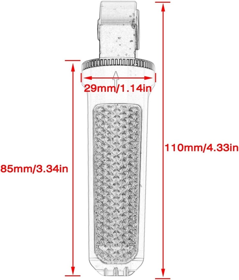 Wivplex CNC Motorcycle Rear Passenger Foot Pegs - Red - Image 2