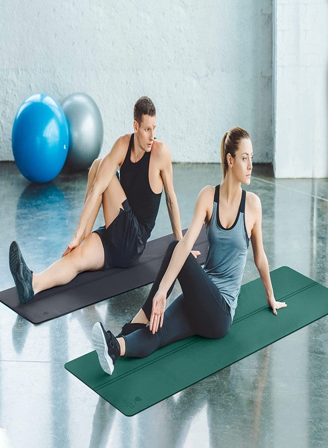 PlantaZee Anti-Skid Yoga Mat, Water-Resistant TPE Material, Lightweight & Highly Resilient Material, Convenient to Carry (4mm) (Multicolor) - Image 3