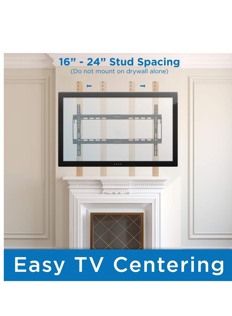 ELTRAZONE TV Stand/Television Stands for 32-65 Inch TV. Wall Mount TV Stand with Rugged Double Arm Bracket, Standard Load-bearing 32"-65", Maximum size 65inch, Holds Up to 40kg (32-65 Inch, BLACK) - Image 4