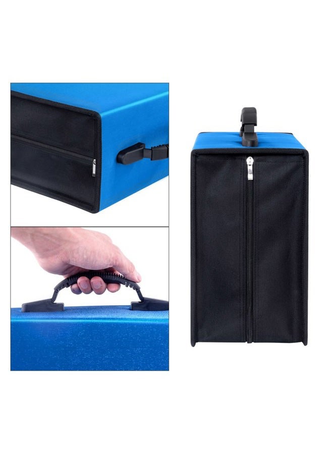 Siveit 400 Capacity CD/DVD Case Wallet VCD Storage Holder Booklet Album Box Binder, Blue, White binder, Portable - Image 3