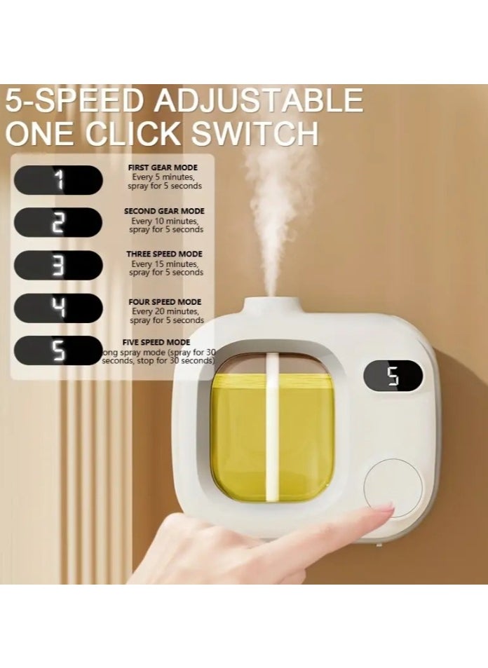 Intelligent automatic aromatherapy machine, timed automatic spray, digital display, lasting deodorization, suitable for bedroom and toilet, air freshener diffuser